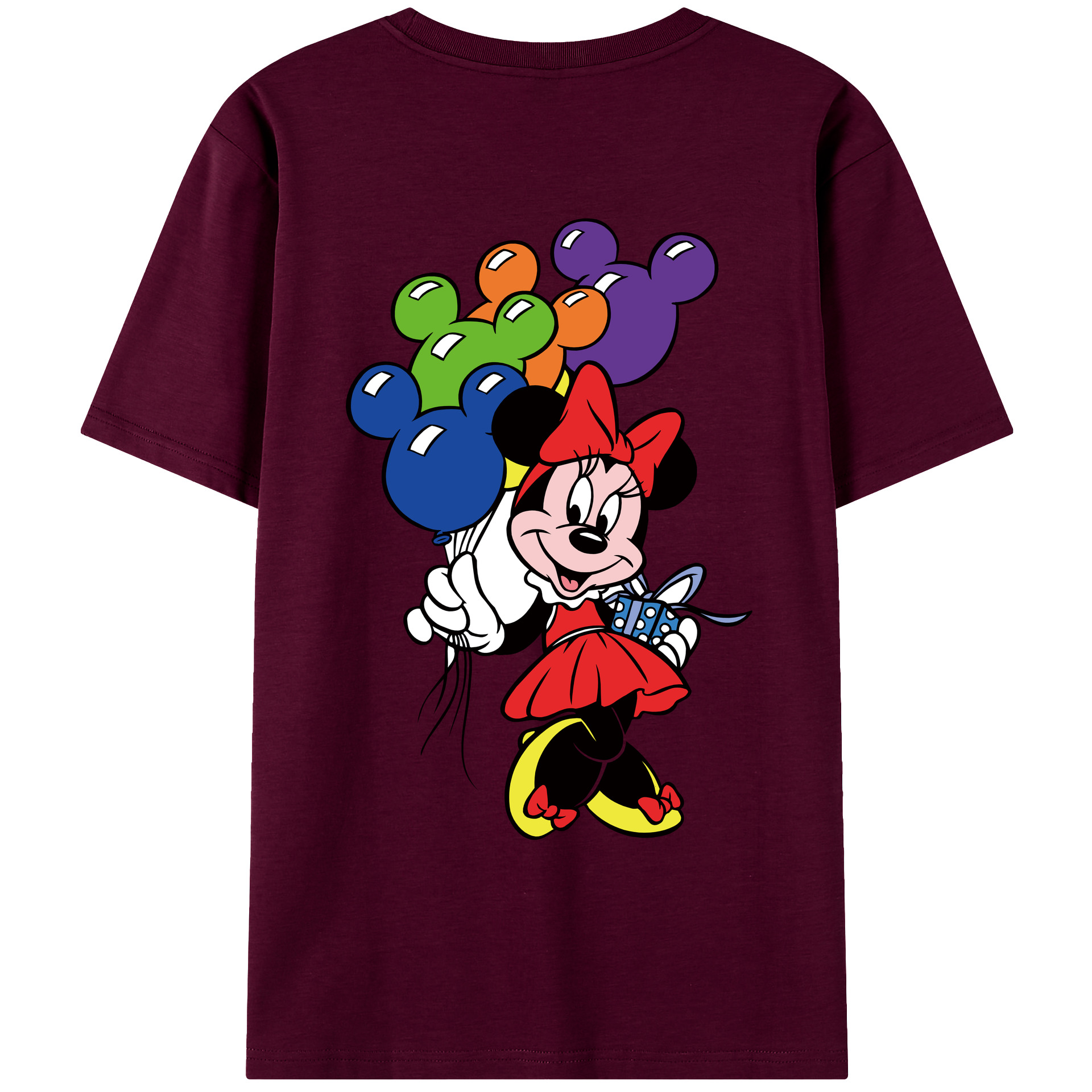 （画像用） ミッキーマウス Mickey Mouse レディース半袖Tシャツ(バックプリント)